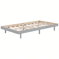 Modern Twin Floating Platform Bed Frame Easy Assembly No Box Spring Needed 77.6L x 40.9W x 10.4H Mattress Not Included