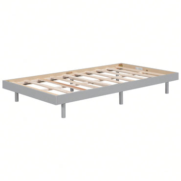 Modern Twin Floating Platform Bed Frame Easy Assembly No Box Spring Needed 77.6L x 40.9W x 10.4H Mattress Not Included