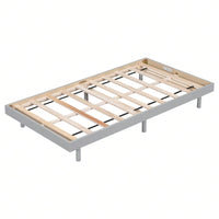 Modern Twin Floating Platform Bed Frame Easy Assembly No Box Spring Needed 77.6L x 40.9W x 10.4H Mattress Not Included