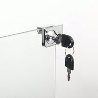 Glass Display Cabinet With 3 Shelves, Black, One Door Glass Cabinet