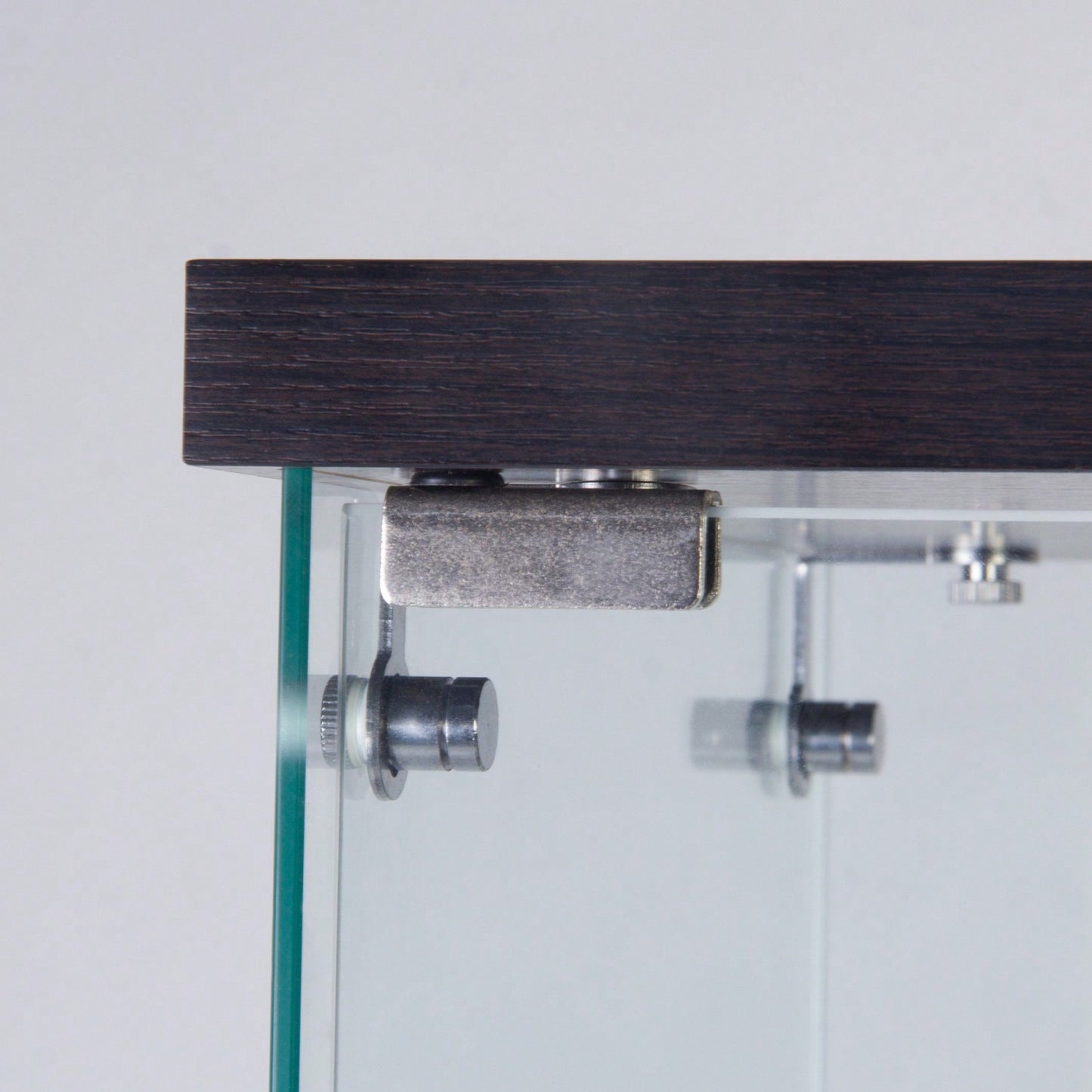 Glass Display Cabinet With 3 Shelves, Black, One Door Glass Cabinet