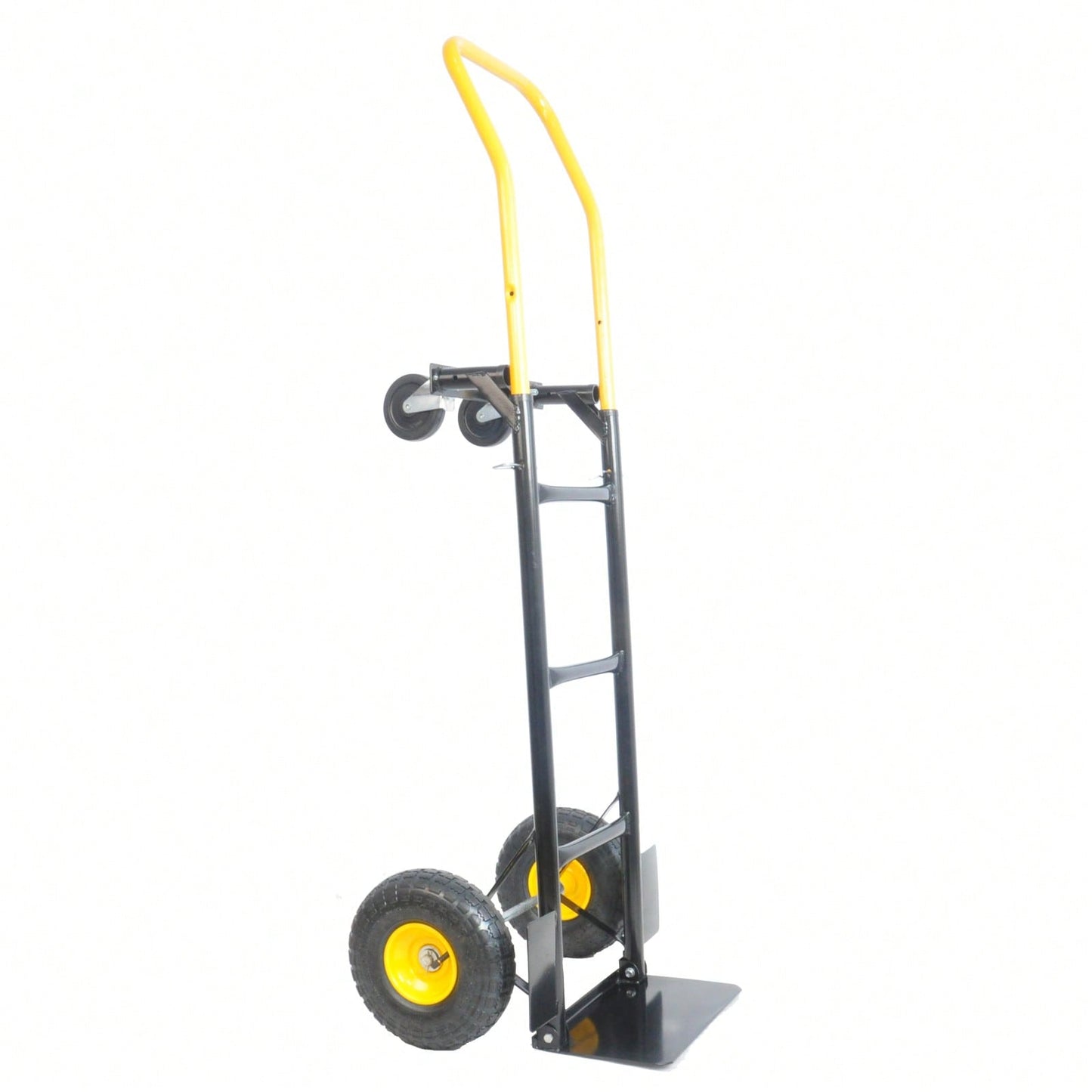 Versatile 2-In-1 Hand Truck With Convertible Design And Heavy-Duty Construction For Indoor And Outdoor Transport, 330 Lbs Capacity