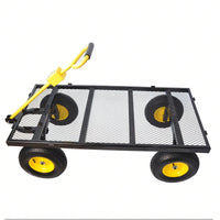 Garden Cart Trucks With 880 Lbs. Maximum Static Load, Pneumatic Tires And Spacious Bed Design For Easy Garden And Farm Tasks