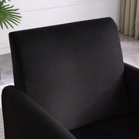 Comfy Teddy Fabric Accent Chair with High-Density Foam for Living Room Bedroom Office Modern Leisure Chair