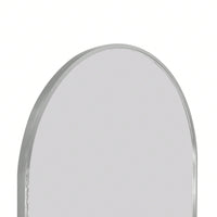 63x20 Inch Metal Arch Mirror - Full Length Shatterproof Glass with Anti-Rust Aluminum Frame - Easy Install Modern Design