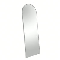 63x20 Inch Metal Arch Mirror - Full Length Shatterproof Glass with Anti-Rust Aluminum Frame - Easy Install Modern Design