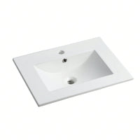 Elegant Modern Ceramic Vessel Sink Easy to Clean 4.72 Inch Depth for Stylish Bathrooms