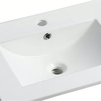 Elegant Modern Ceramic Vessel Sink Easy to Clean 4.72 Inch Depth for Stylish Bathrooms