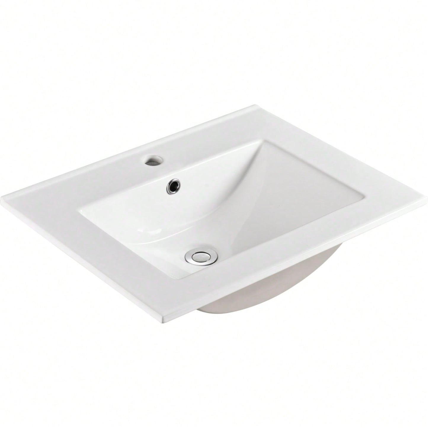 Elegant Modern Ceramic Vessel Sink Easy to Clean 4.72 Inch Depth for Stylish Bathrooms