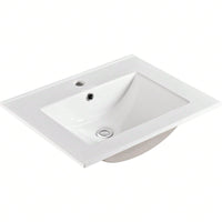 Elegant Modern Ceramic Vessel Sink Easy to Clean 4.72 Inch Depth for Stylish Bathrooms