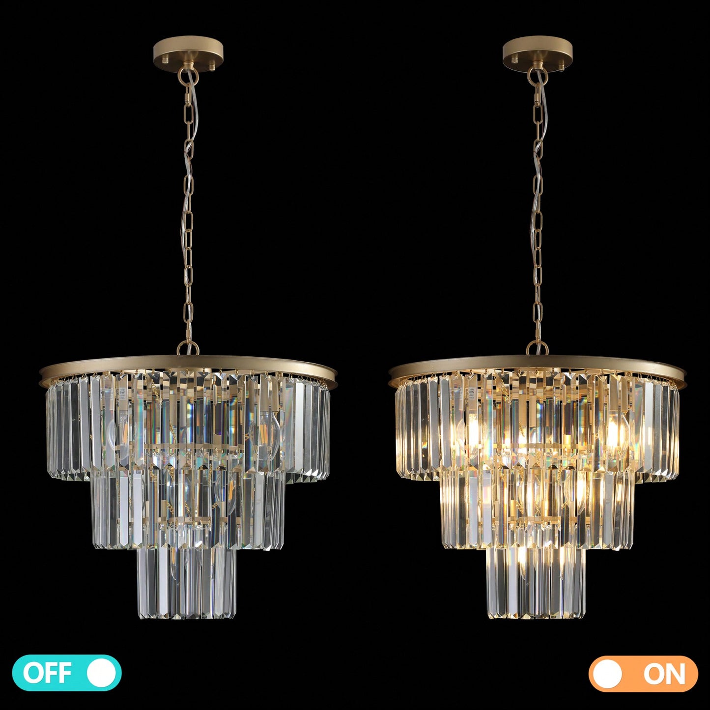 Elegant Modern Gold Crystal Chandelier for Dining Room Kitchen Living Room Adjustable Height High-Quality Design