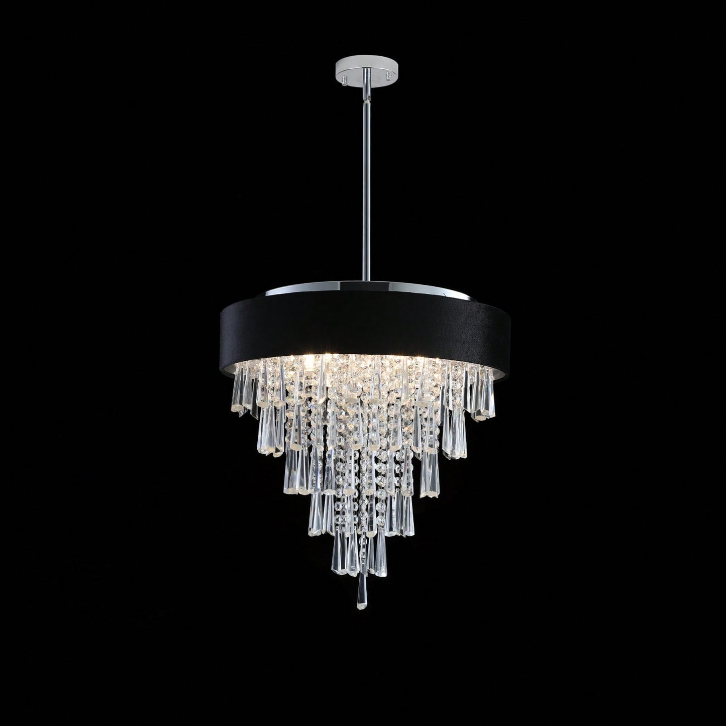 Luxury K9 Crystal Round Chandelier for Living Room Elegant Light Fixture Perfect for Bedroom and Dining Room Easy Installation