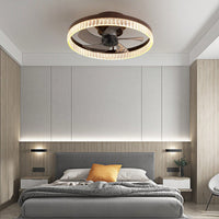 Dimmable LED Ceiling Fan with Remote Modern Chandelier Design Adjustable Speed for Bedroom Living Room Nursery