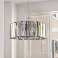 Crystal Chandelier For Living Room Round Lamp Luxury Home Decor Light Fixture