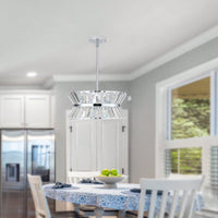 Luxury Round Crystal Chandelier for Living Room Elegant Ceiling Pendant Light Fixture with K9 Crystals Modern Home Decor