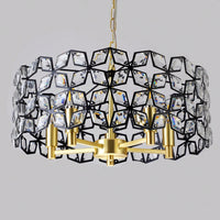 Luxury K9 Crystal Round Chandelier Elegant Light Fixture for Living Room Bedroom Dining Room Wedding Decor