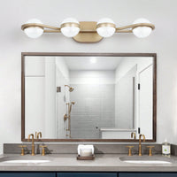 Modern 4-Light LED Vanity Lights For Bathroom With Energy Saving Technology - Stylish And High Quality Lighting Fixture For Home Décor