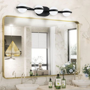 Modern 4-Light LED Vanity Lights For Bathroom With Energy Saving Technology - Stylish And High Quality Lighting Fixture For Home Décor