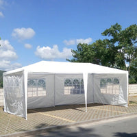 10x20 Outdoor Party Canopy Tent with 6 Removable Sidewalls for Weddings and Gatherings - Easy Setup and Durable Design