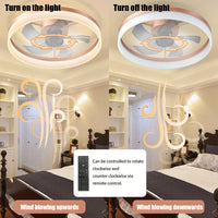 Dimmable LED Ceiling Fan with Remote Control Modern Design Adjustable Speed Silent Operation Indoor Lighting
