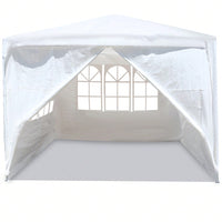 10x10 Heavy Duty Outdoor Gazebo Canopy with 4 Removable Walls for Weddings Parties and Events Easy Assembly Durable Design