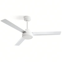 52 Inch Outdoor Ceiling Fan with Remote Reversible DC Motor 3 ABS Blades Energy Efficient Farmhouse Design for Living Room Bedroom Kitchen