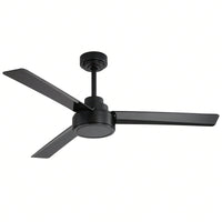 52 Inch Outdoor Ceiling Fan with Remote Reversible DC Motor 3 ABS Blades Energy Efficient Farmhouse Design for Living Room Bedroom Kitchen