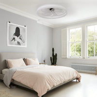 Modern Dimmable LED Ceiling Fan with Remote Control 6-Speed Energy Efficient Light Kit for Any Room