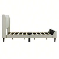 Velvet Twin Size Upholstered Platform Bed with Storage Modern Design Strong Plywood Construction Supports 600lbs