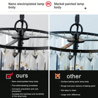 Elegant Black Crystal Chandelier Modern Pendant Light Fixture for Dining Room Bedroom Living Room 19.7 Inch Adjustable Height