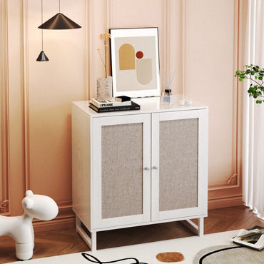 Modern Multifunctional Storage Cabinet with Doors for Living Room Dining Room and Office - Large Capacity Sideboard Buffet with Metal Legs