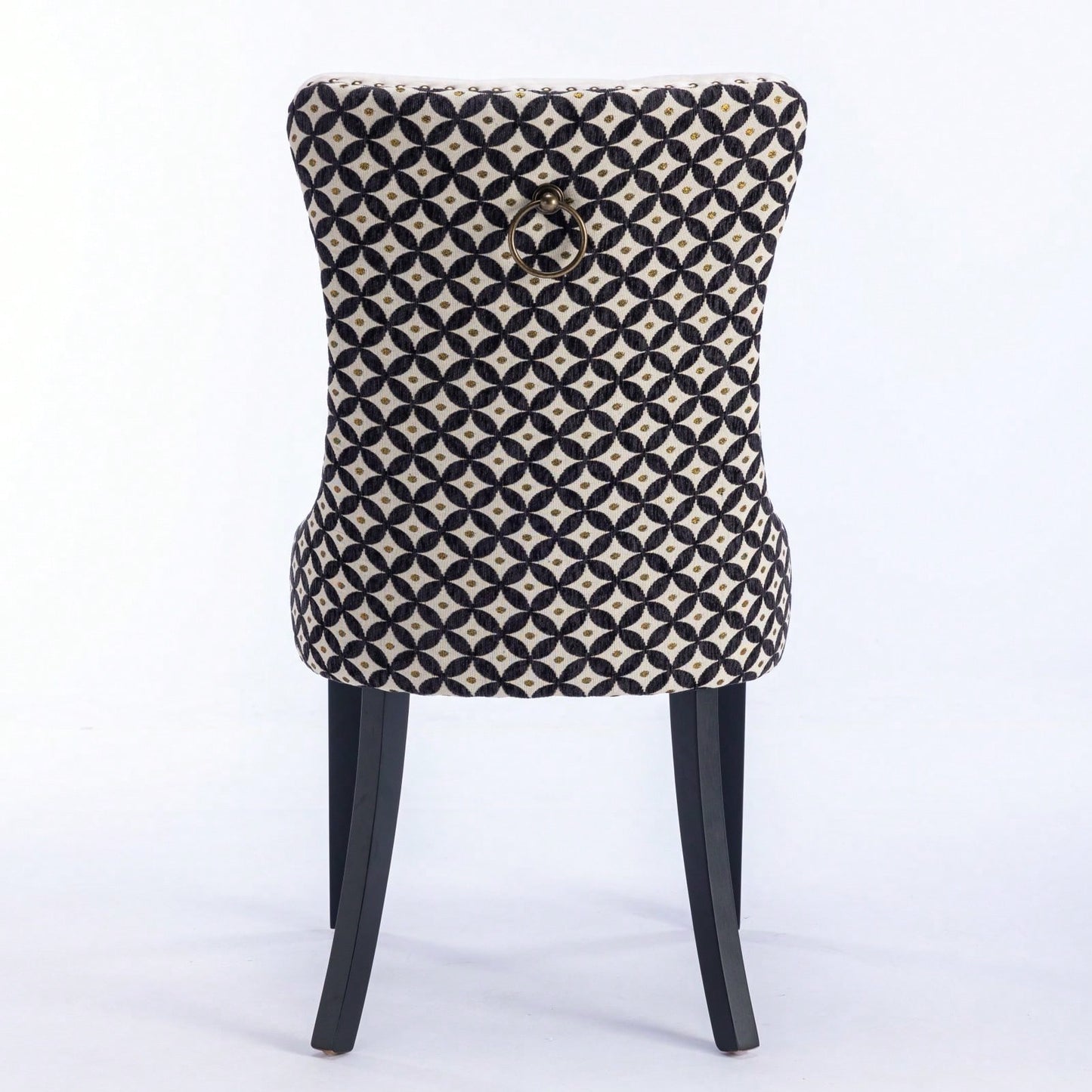 Elegant Velvet Dining Chairs Set of 2 with Solid Wood Legs and Nailhead Trim High Backrest Comfortable Cushion Modern Home Décor