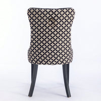 Elegant Velvet Dining Chairs Set of 2 with Solid Wood Legs and Nailhead Trim High Backrest Comfortable Cushion Modern Home Décor