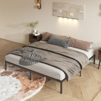 Sturdy King Size Metal Platform Bed Frame No Box Spring Required Modern Design 660 Lbs Weight Capacity