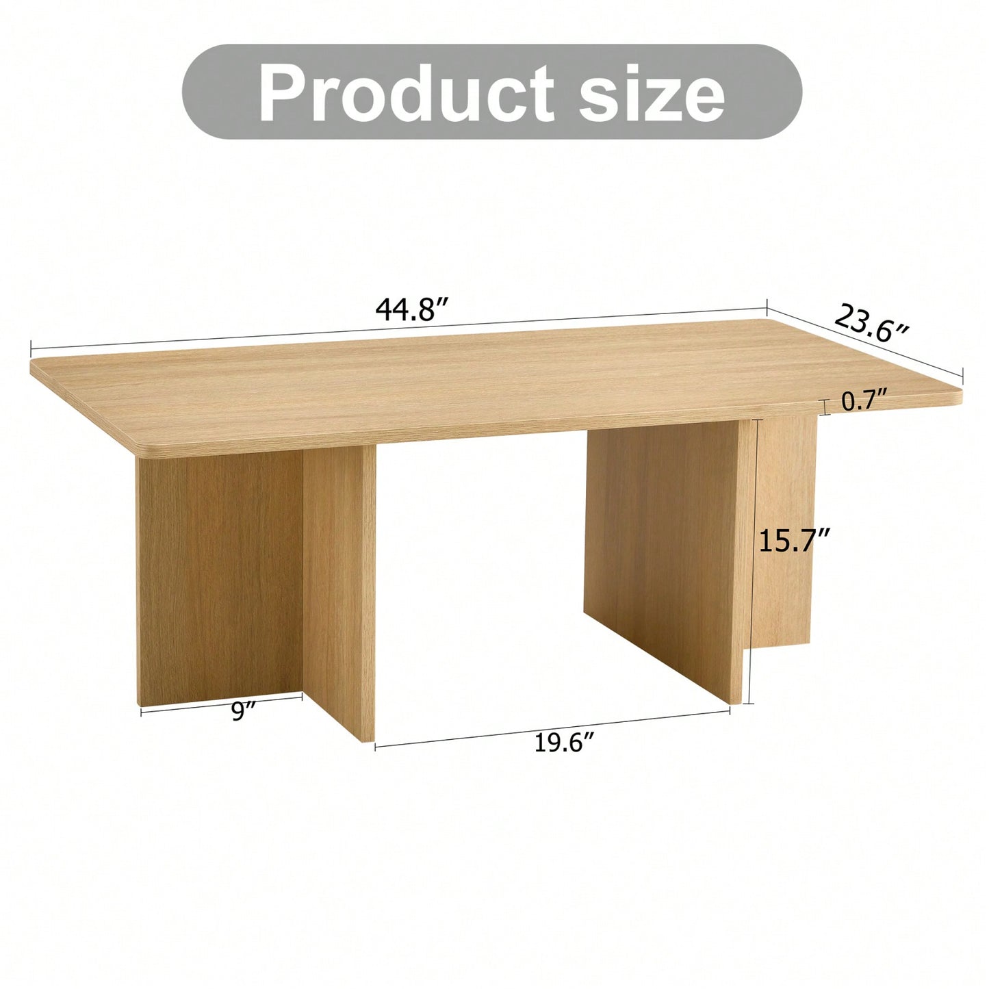 Modern Coffee Table, Industrial Style, Easy To Clean, Easy To Assemble, Suitable For Living Room, Bedroom, And Study