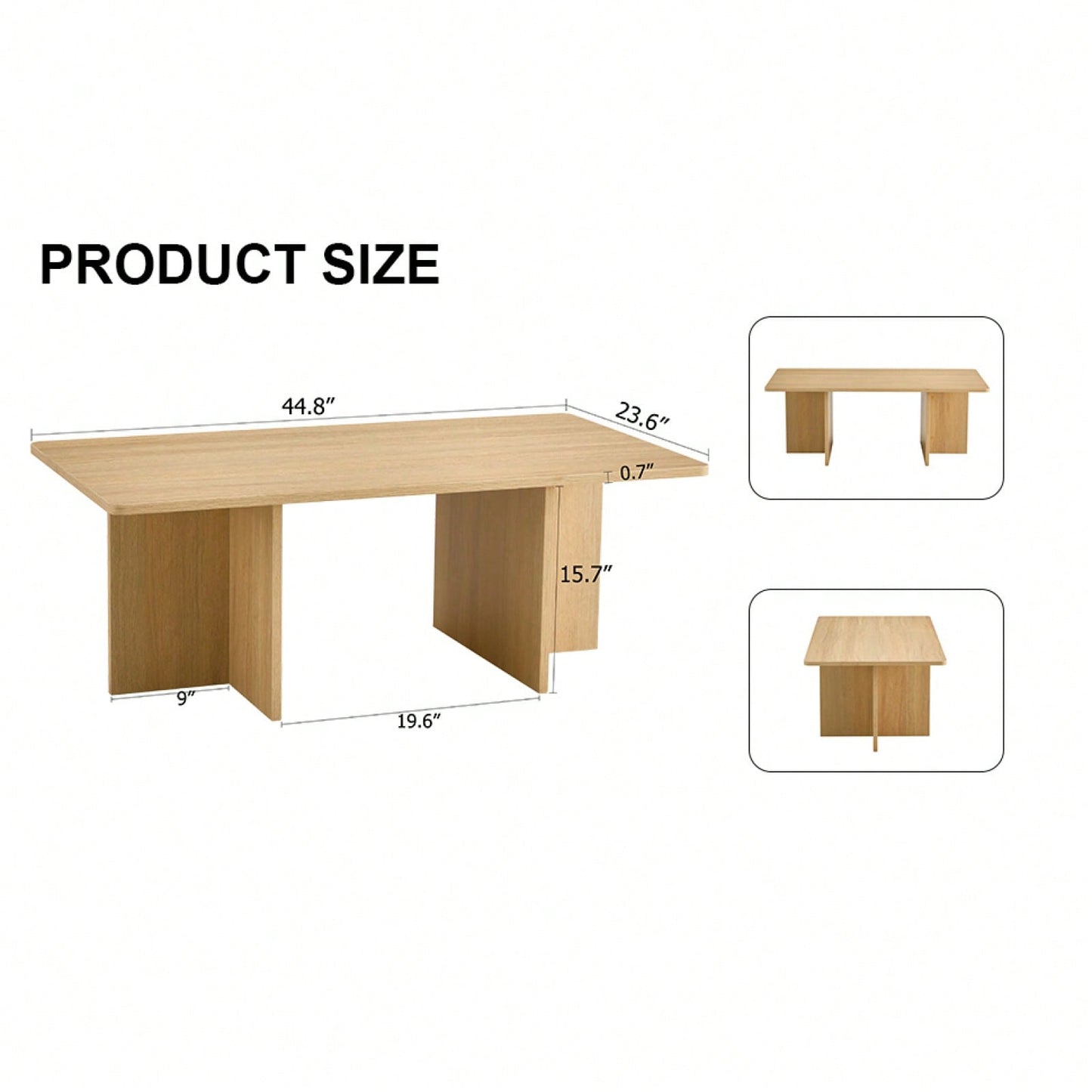 Modern Coffee Table, Industrial Style, Easy To Clean, Easy To Assemble, Suitable For Living Room, Bedroom, And Study