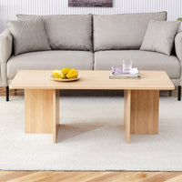 Modern Coffee Table, Industrial Style, Easy To Clean, Easy To Assemble, Suitable For Living Room, Bedroom, And Study