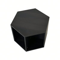 Hexagonal Coffee and Nightstand Table Set 2PCS Stylish MDF Furniture with Storage for Living Room and Bedroom