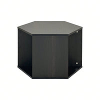 Versatile Hexagonal Coffee Table with Storage Shelf Stylish MDF Nightstand for Living Room and Bedroom