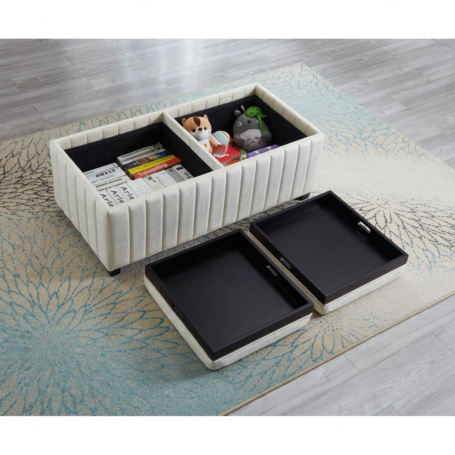 Spacious Storage Compartment With Lift-Top Lid - Perfect For Books, Magazines, Remote Controls, And More