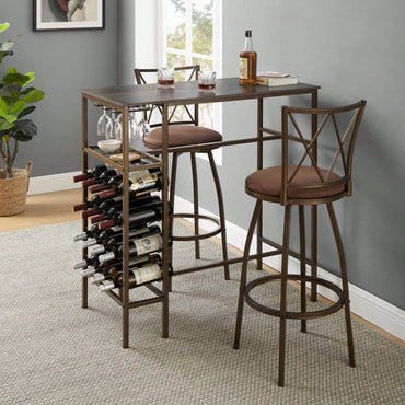 30" X 30" Dining Table Set With 2-3 Chairs - 24"W X 18"D X 38"H Chairs, 29" Seat Height