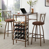 30" X 30" Dining Table Set With 2-3 Chairs - 24"W X 18"D X 38"H Chairs, 29" Seat Height