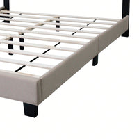 Queen Size Adjustable Upholstered Bed Frame - Stylish, Durable, And Dirt-Resistant Design For Use Without Innerspring Mattresses