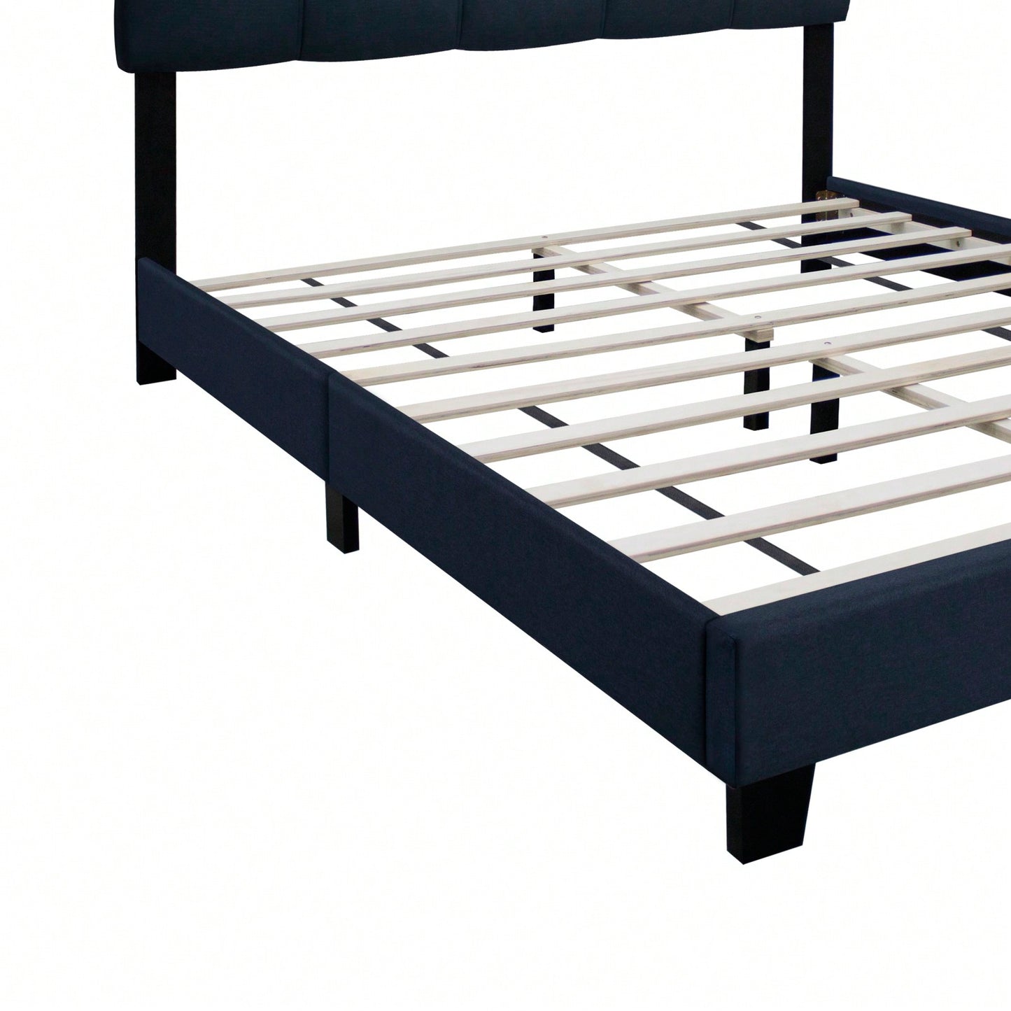 Queen Size Adjustable Upholstered Bed Frame - Stylish, Durable, And Dirt-Resistant Design For Use Without Innerspring Mattresses