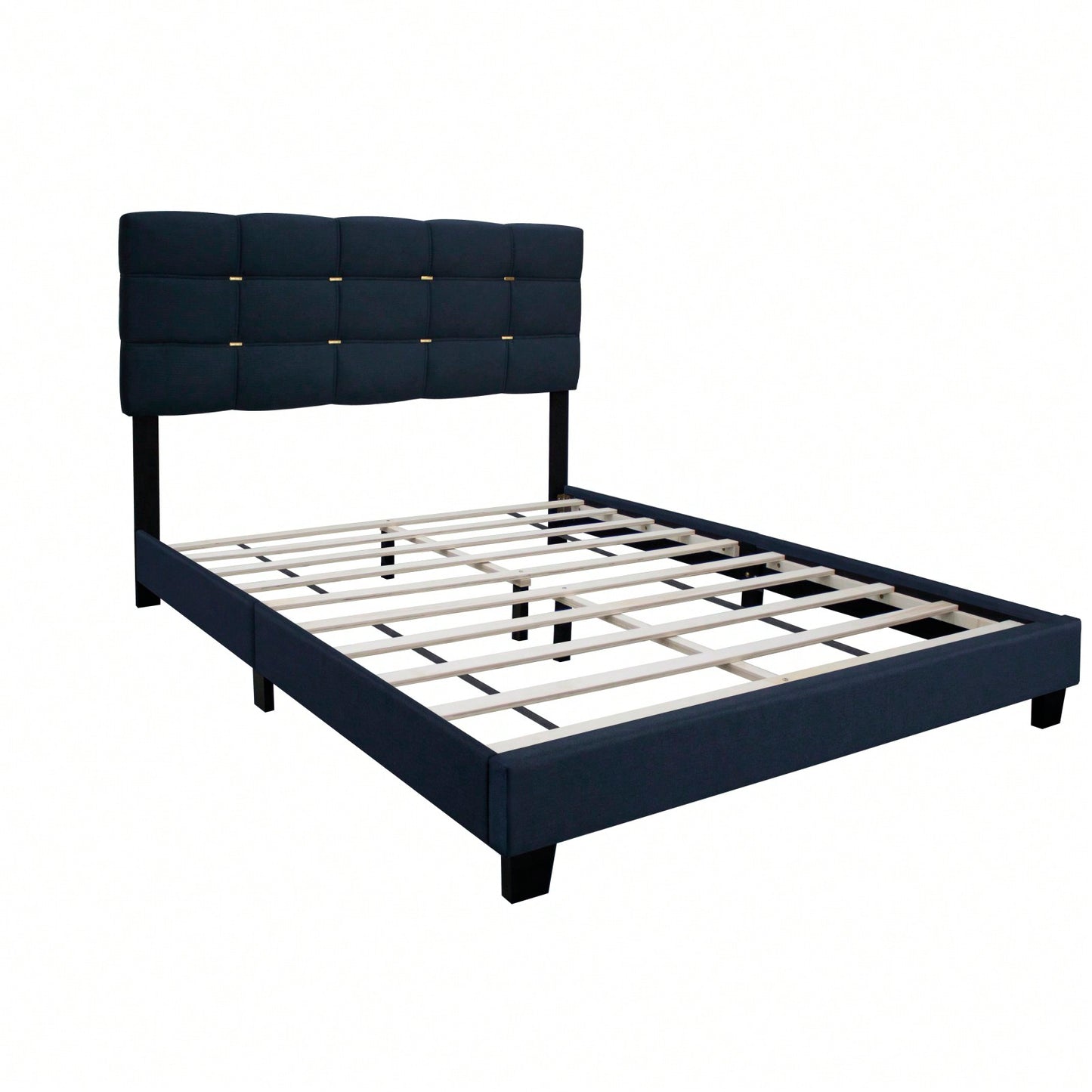 Queen Size Adjustable Upholstered Bed Frame - Stylish, Durable, And Dirt-Resistant Design For Use Without Innerspring Mattresses