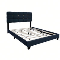 Queen Size Adjustable Upholstered Bed Frame - Stylish, Durable, And Dirt-Resistant Design For Use Without Innerspring Mattresses