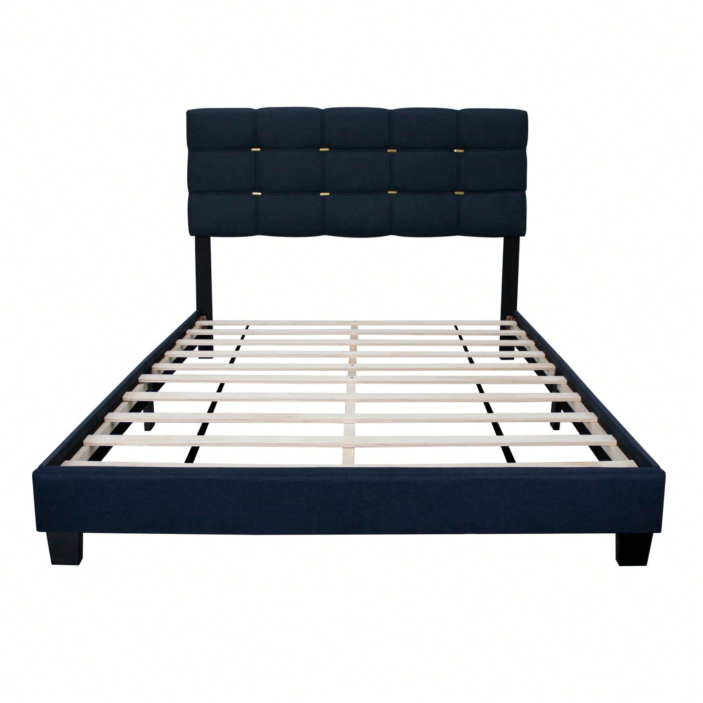Queen Size Adjustable Upholstered Bed Frame - Stylish, Durable, And Dirt-Resistant Design For Use Without Innerspring Mattresses