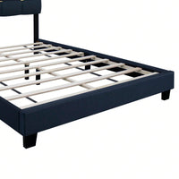 Queen Size Adjustable Upholstered Bed Frame - Stylish, Durable, And Dirt-Resistant Design For Use Without Innerspring Mattresses