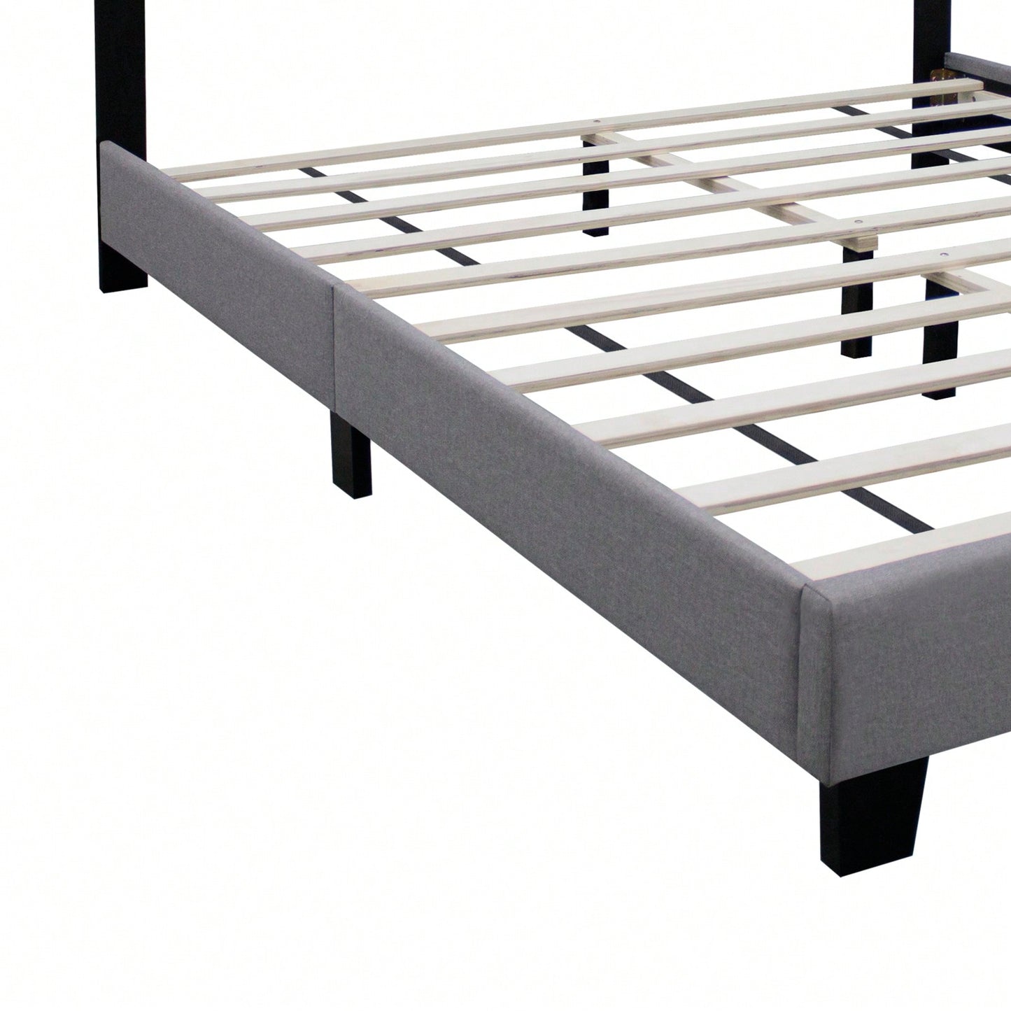 Queen Size Adjustable Upholstered Bed Frame - Stylish, Durable, And Dirt-Resistant Design For Use Without Innerspring Mattresses