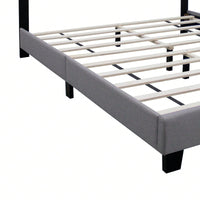 Queen Size Adjustable Upholstered Bed Frame - Stylish, Durable, And Dirt-Resistant Design For Use Without Innerspring Mattresses